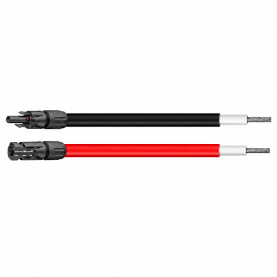 Lot Câbles solaires 6mm² avec connecteurs