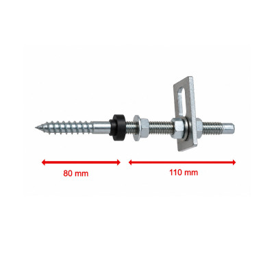 Vis double filetage 10x200 pour bois
