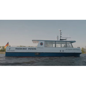 Le ferry solaire photovoltaïque qui relie L’Allemagne et l’île d’Usedom